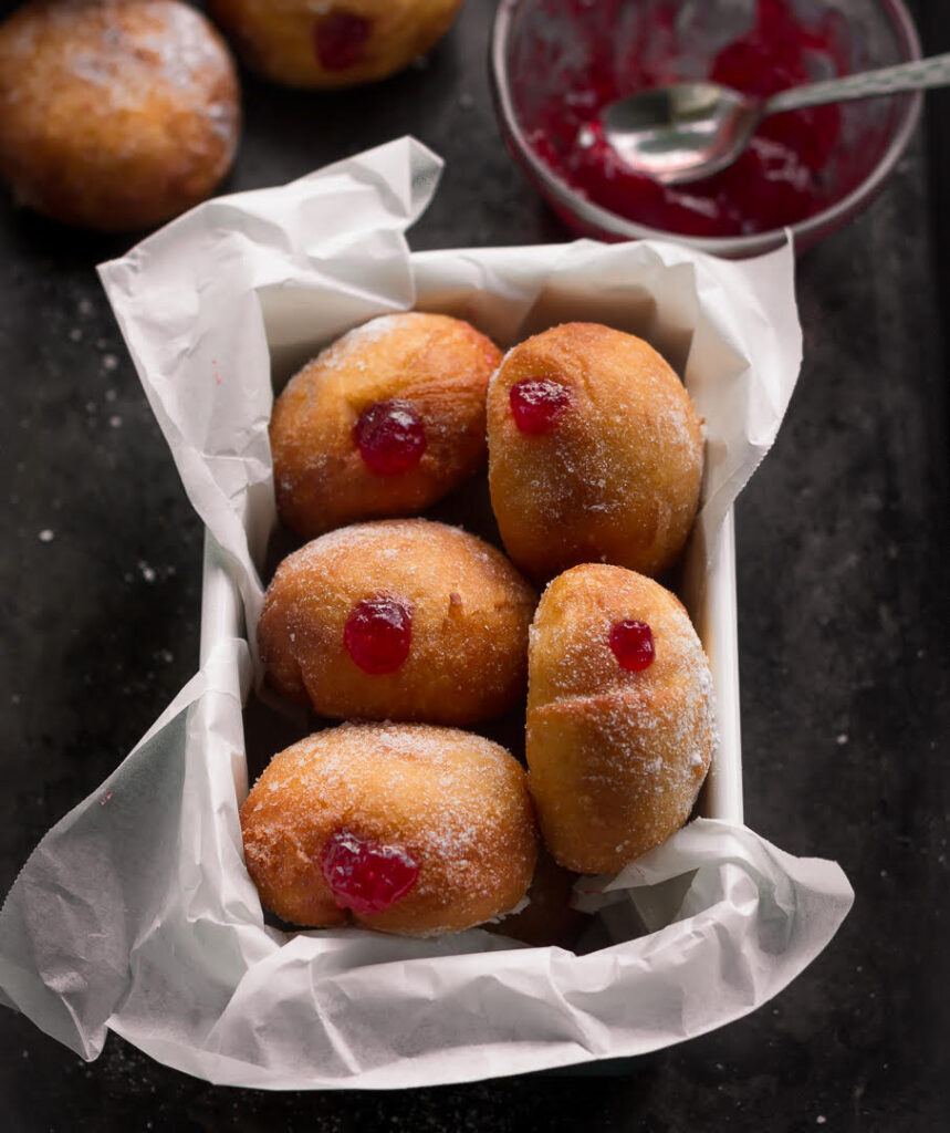 Strawberry Jam Donuts | Vegan Jam Donuts Recipe