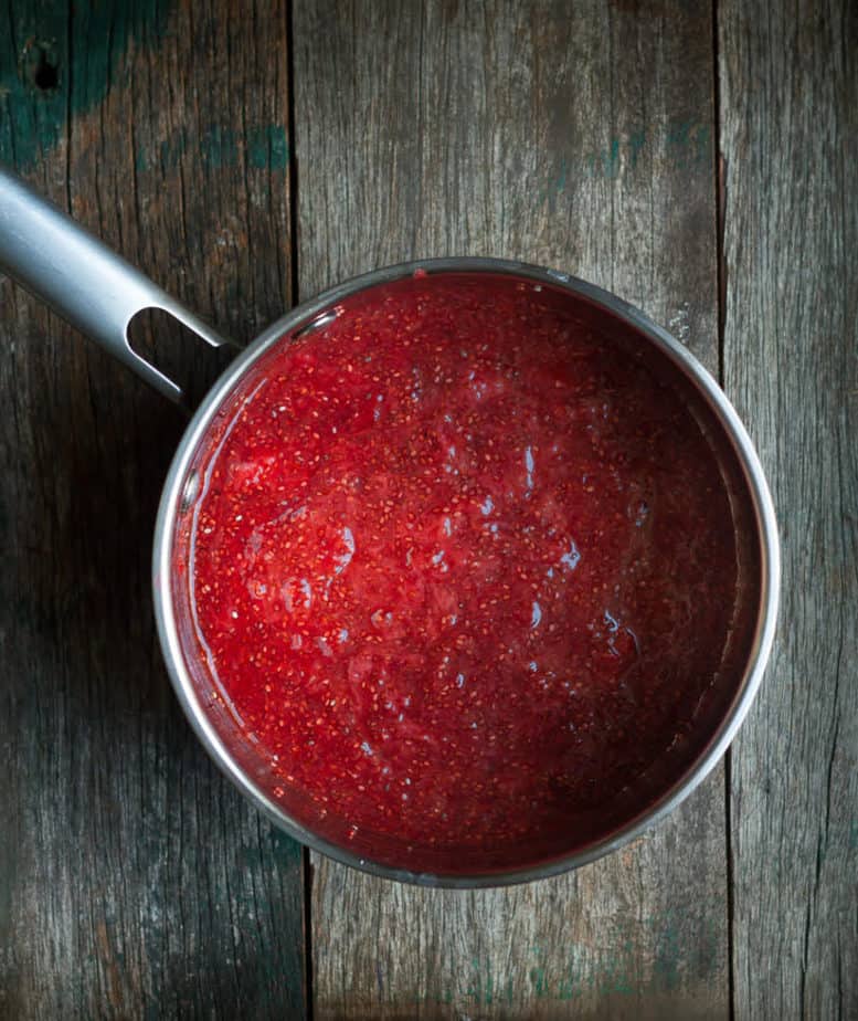 Strawberry Chia Jam | Easy vegan healthy refined sugar-free strawberry jam
