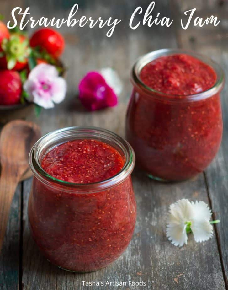 Strawberry Chia Jam | Easy vegan healthy refined sugar-free strawberry jam