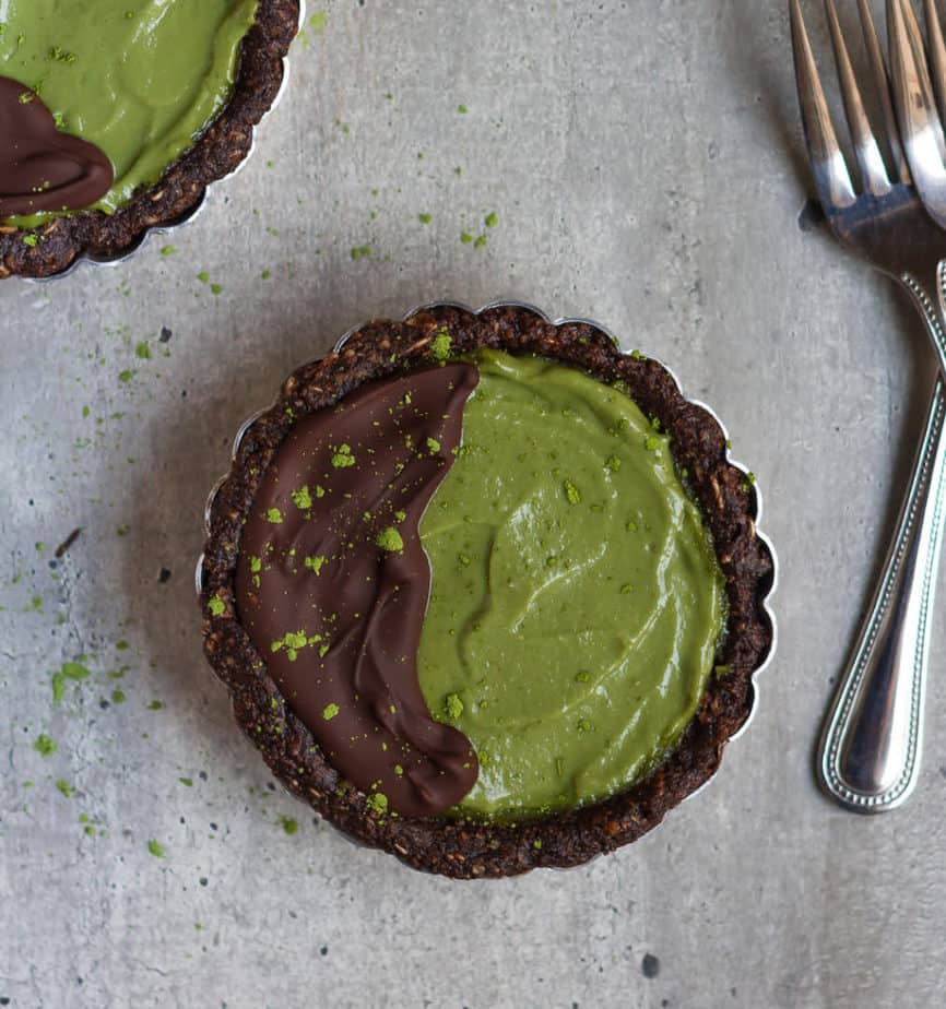 Vegan Matcha Tart | Easy refined sugar-free matcha tart recipe