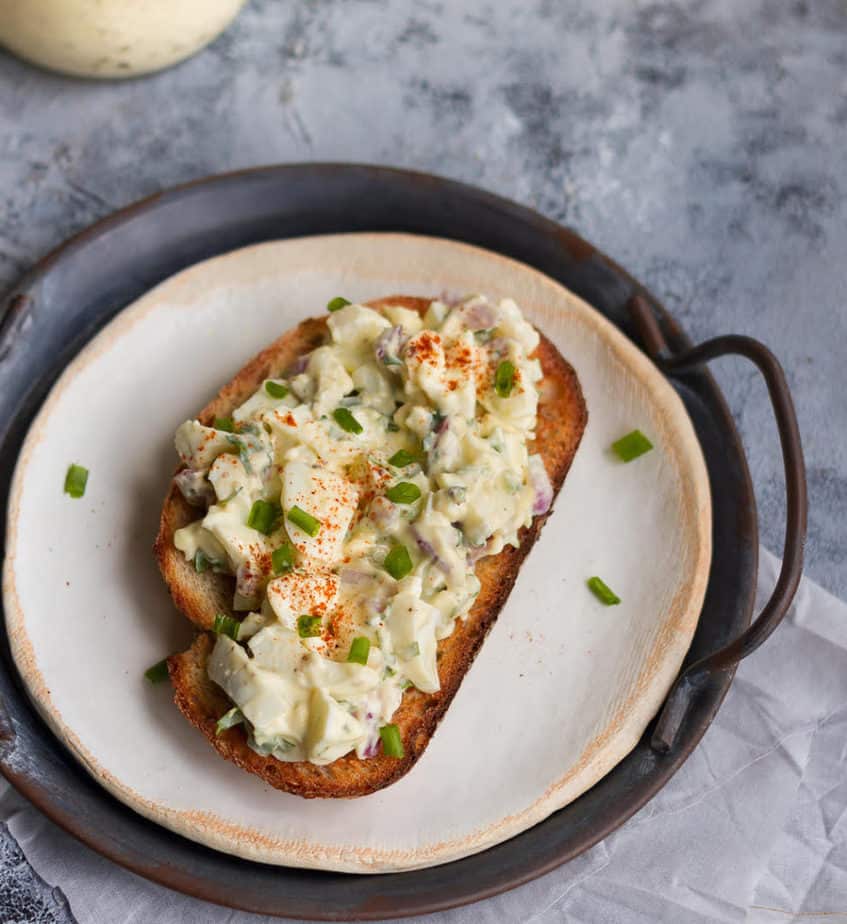 Egg Salad Sandwich using Homemade Vegan Mayonnaise | Easy eggless mayonnaise recipe