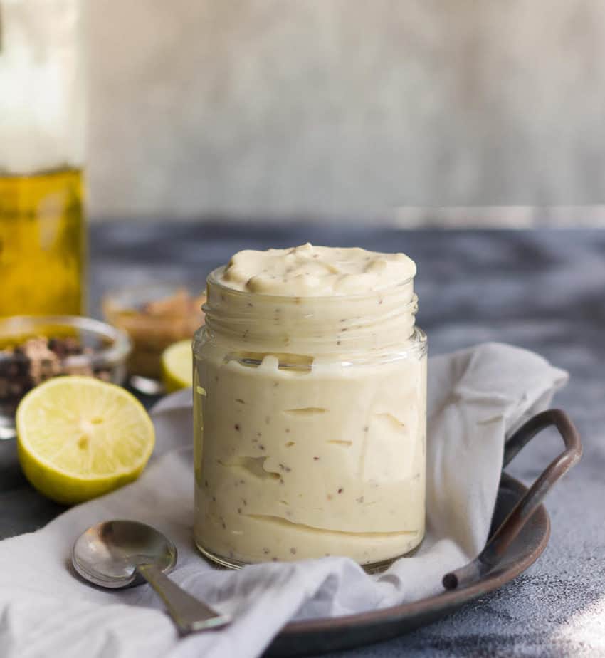 Homemade Vegan Mayonnaise | Easy eggless mayonnaise recipe