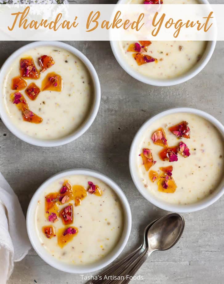 Thandai Baked Yogurt | Easy 3 ingredient Gluten-free Baked Yogurt Recipe