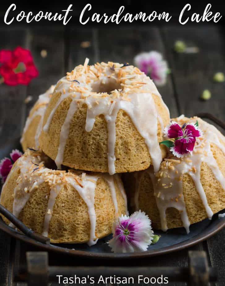 Coconut Cardamom Cake | Vegan Coconut Cake