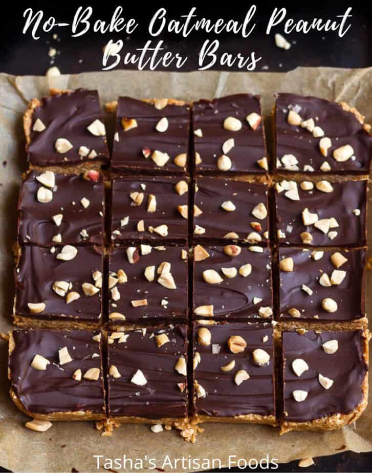 No-Bake Oatmeal Peanut Butter Bars| Easy oatmeal bars recipe
