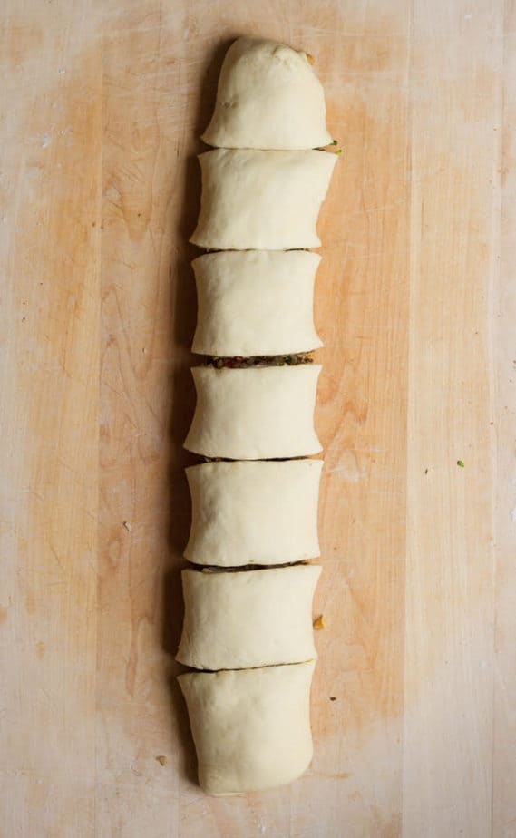 Ready dough for Baklava Cinnamon Rolls | Eggless easy cinnamon rolls with baklava flavors