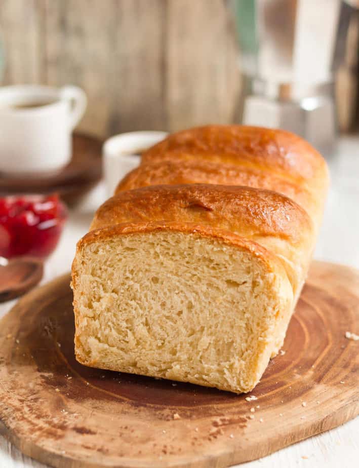 Eggless Brioche | easy eggless brioche loaf recipe