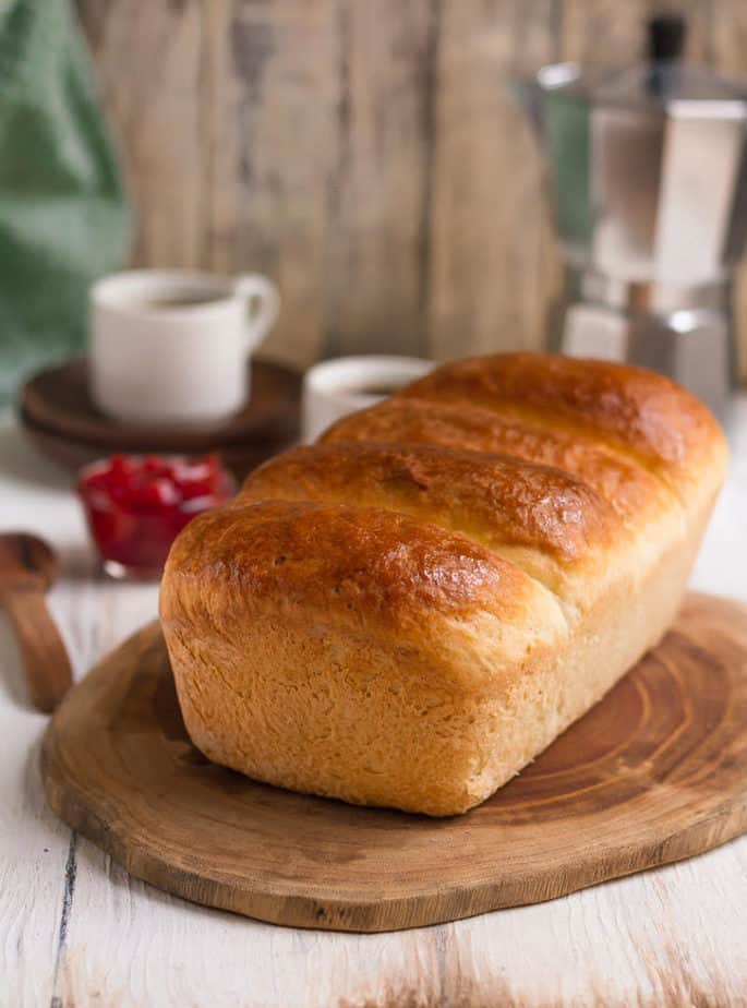 Eggless Brioche | easy eggless brioche loaf recipe