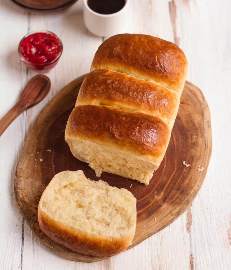 Eggless Brioche | easy eggless brioche loaf recipe