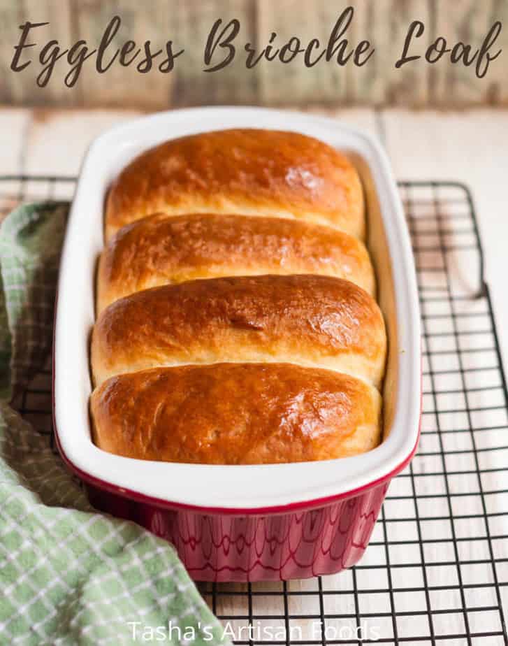 Eggless Brioche | easy eggless brioche loaf recipe