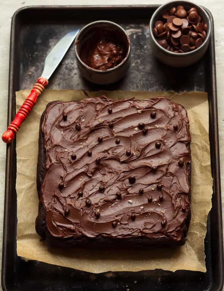 Chocolate Sheet Cake | Eggless Chocolate Sheet Cake | Eggless Chocolate Cake