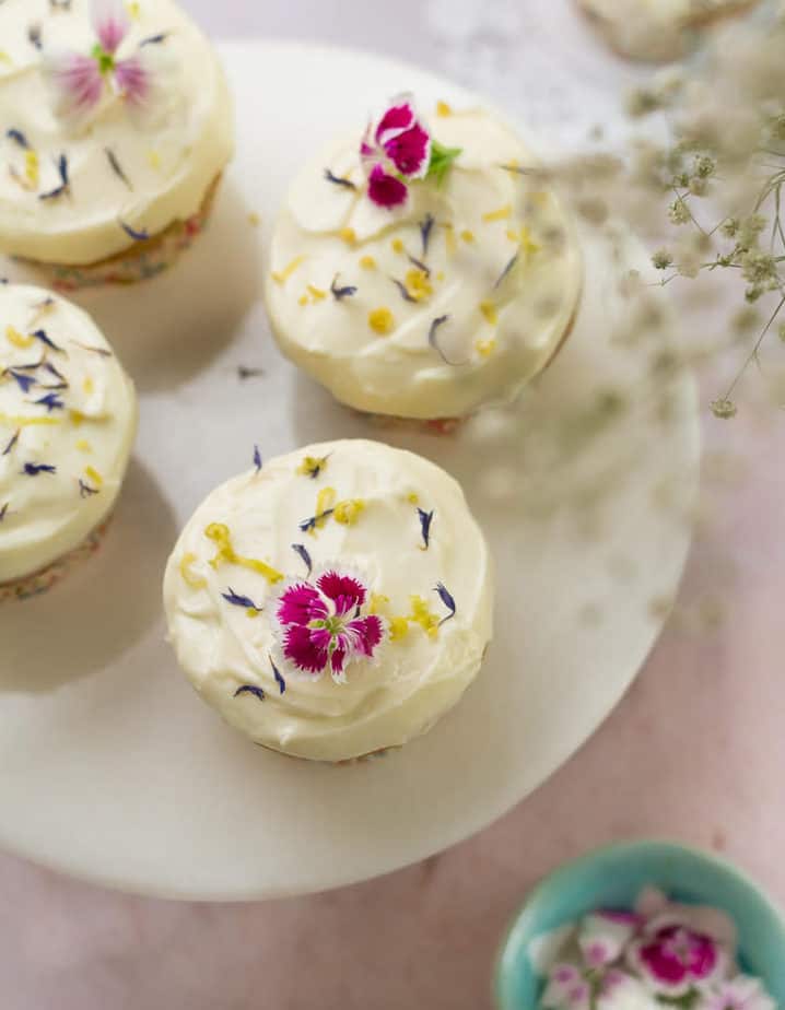 Lemon Poppyseed Cupcakes | Easy Lemon Cupcakes with Cream Cheese Frosting