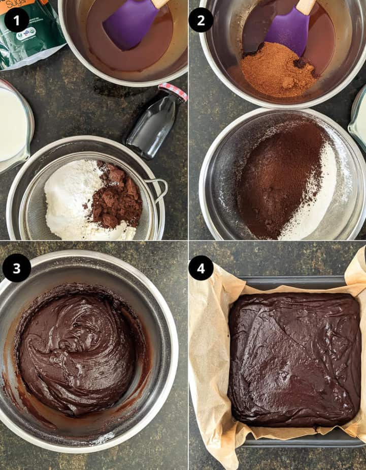 Steps for making Chocolate Sheet Cake | Eggless Chocolate Sheet Cake | Eggless Chocolate Cake