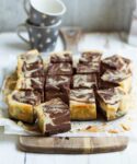 Chocolate Swirl Cheesecake Bars | Easy Chocolate Swirl Baked Cheesecake Bars