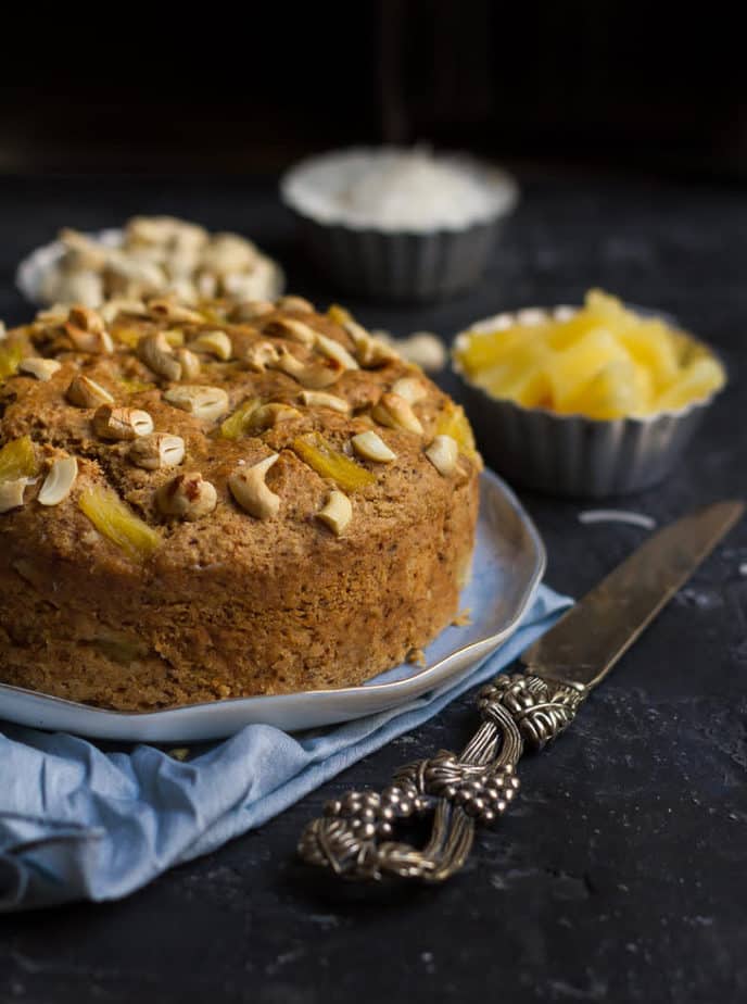 Coconut Pineapple Cake | Easy Vegan Coconut Pineapple Cake
