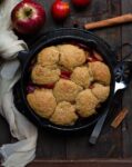 Easy Plum and Apple Cobbler | Easy vegan plum cobbler recipe