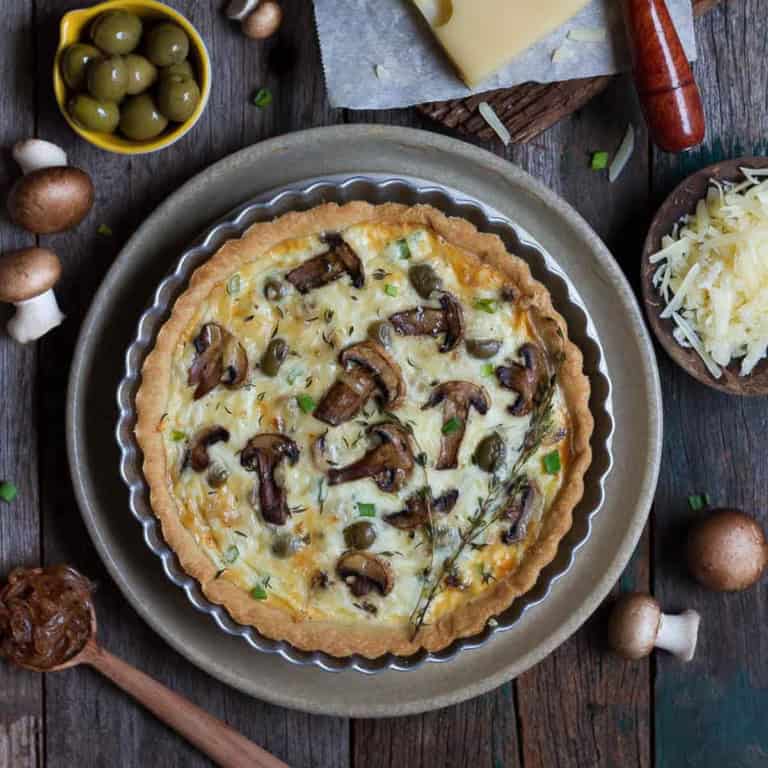 Mushroom Quiche