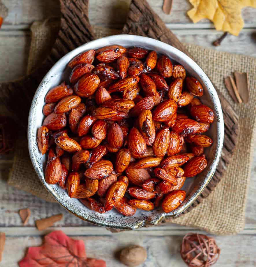 Pumpkin Pie Spiced Almonds | Pumpkin Spiced Roasted Almonds