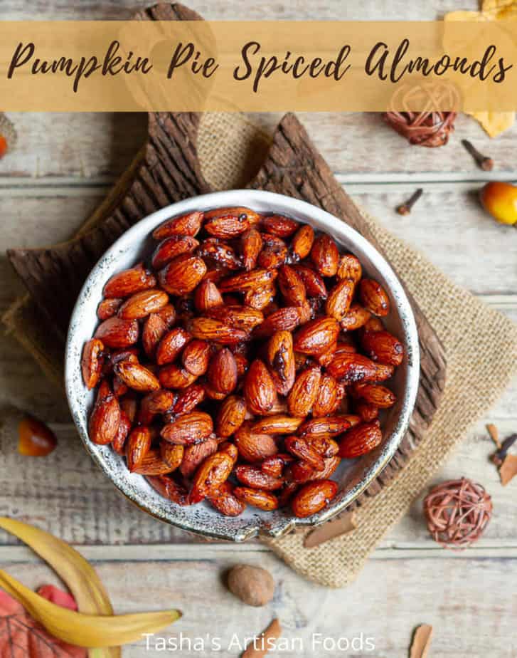 Pumpkin Pie Spiced Almonds | Pumpkin Spiced Roasted Almonds