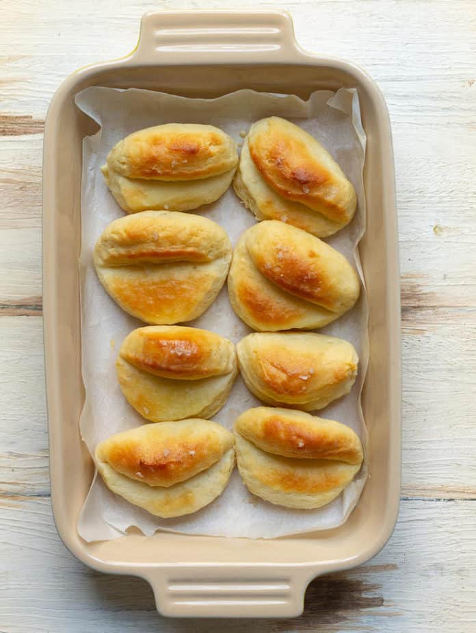 Parker House Rolls | Soft and fluffy Parker House Rolls