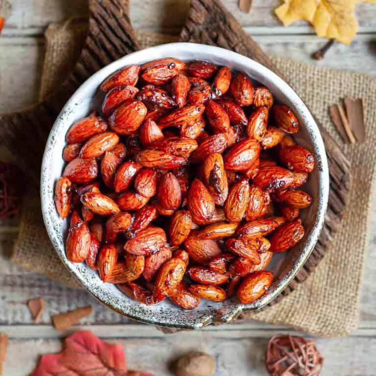 Pumpkin Pie Spice Roasted Almonds