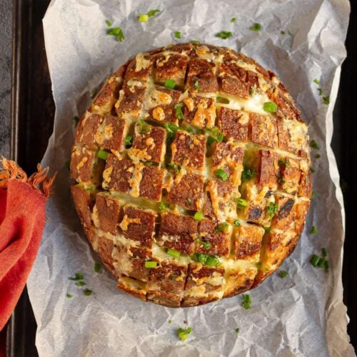 Easy Pull-Apart Cheese Garlic Bread | Cheesy Garlic Pull- Apart Bread