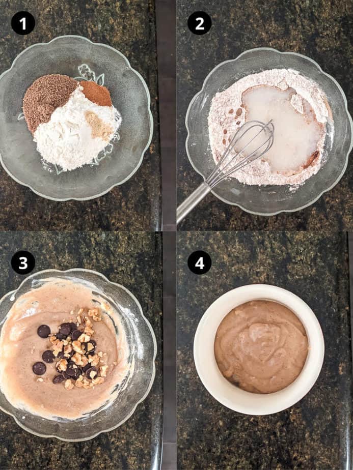 Steps for making Gingerbread Mug Cake | Easy Holiday Mug Cake Recipe
