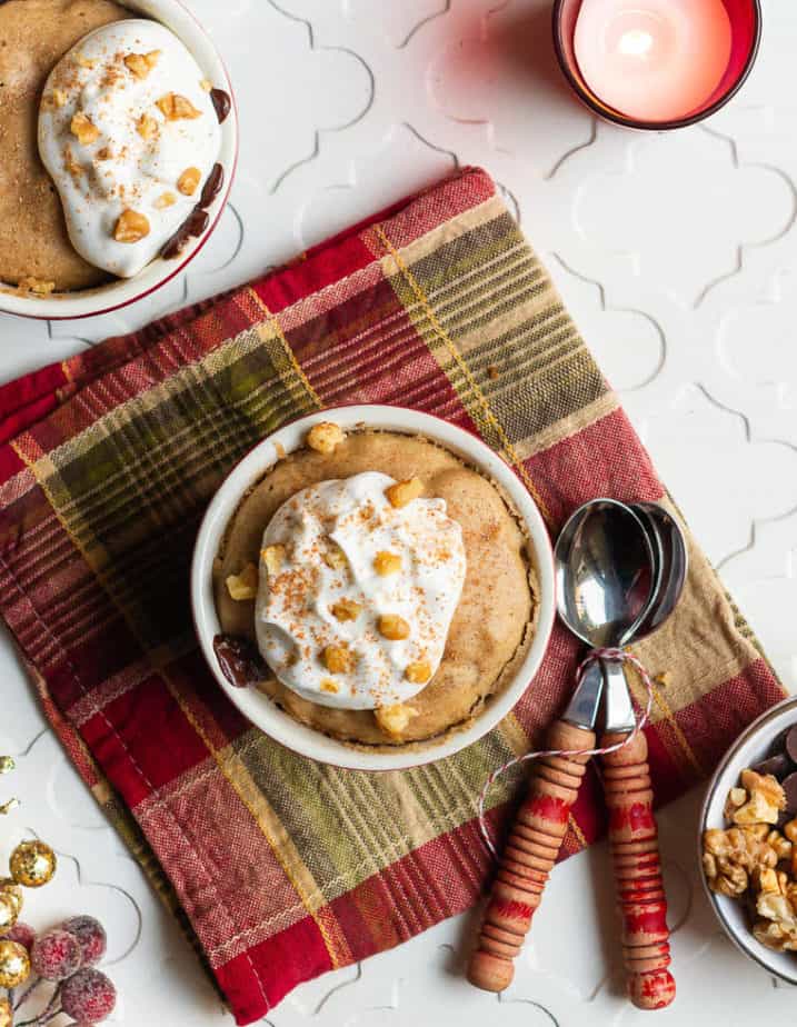 Gingerbread Mug Cake | Easy Eggless Holiday Mug Cake Recipe 