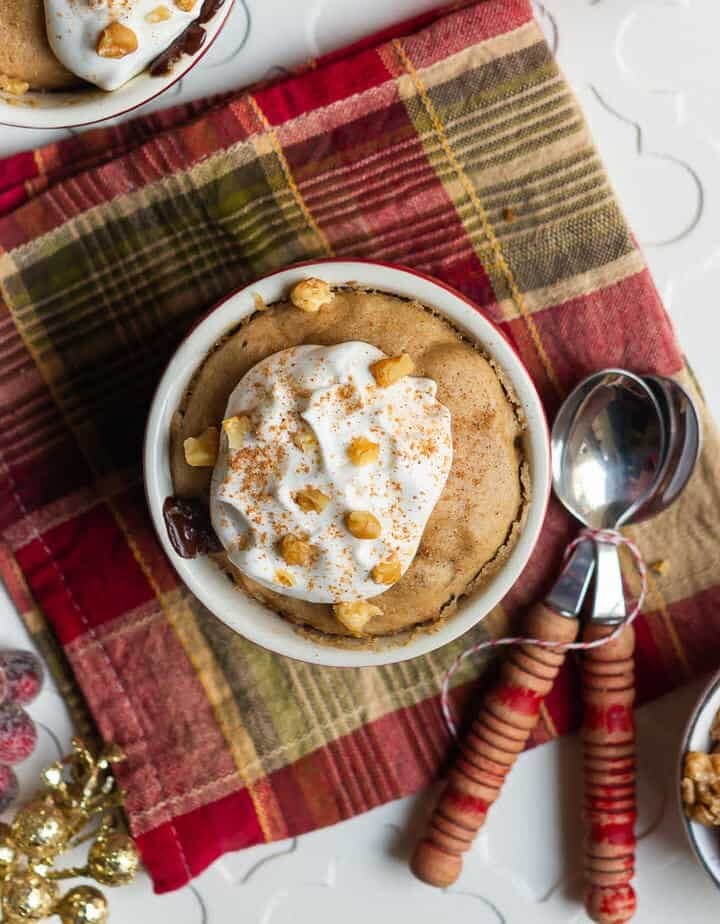 Gingerbread Mug Cake | Easy Holiday Mug Cake Recipe