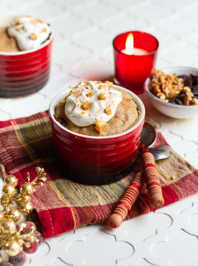 Gingerbread Mug Cake | Easy Eggless Holiday Mug Cake Recipe 