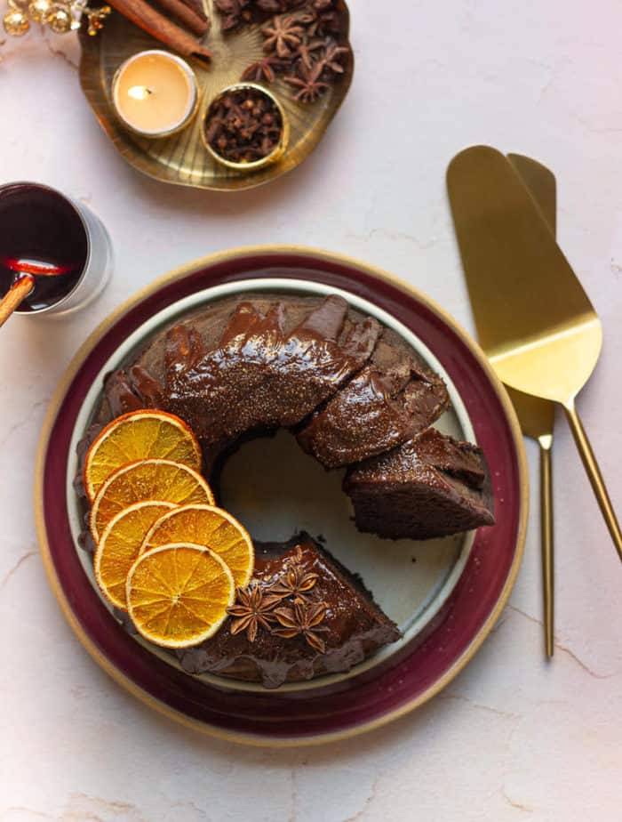 Mulled Wine Cake | Mulled wine chocolate cake