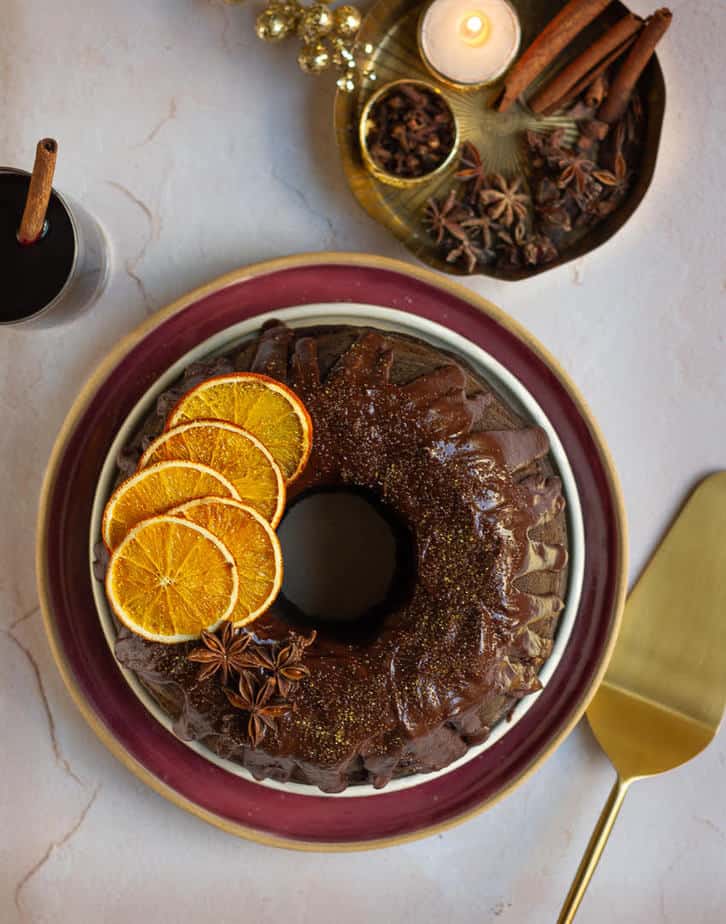 Mulled Wine Cake |Mulled wine chocolate cake