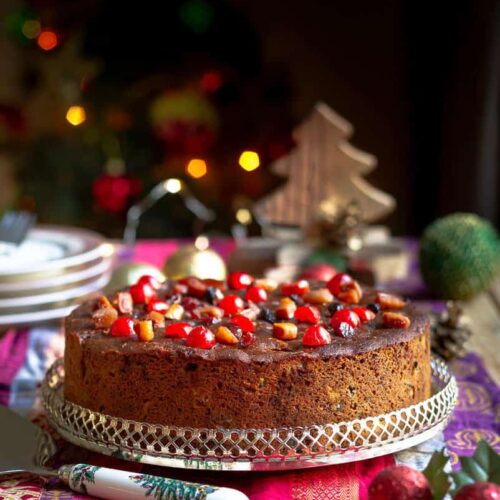 Christmas Rum Cake | Christmas Plum Cake Recipe
