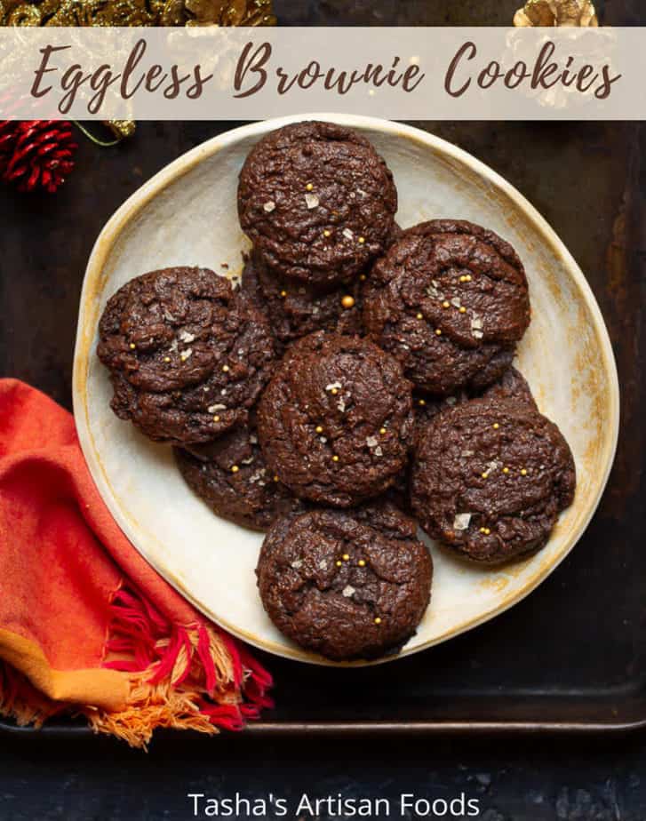 Eggless Brownie Cookies | Easy Brownie Cookie Recipe PIN