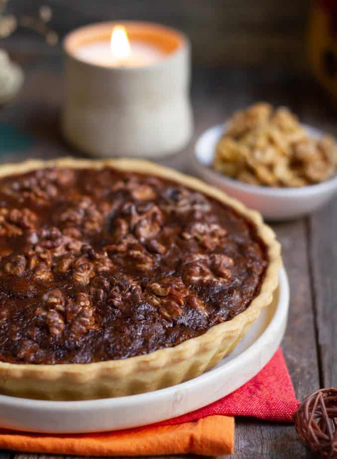 Easy Walnut Pie | Honey Walnut Pie Recipe