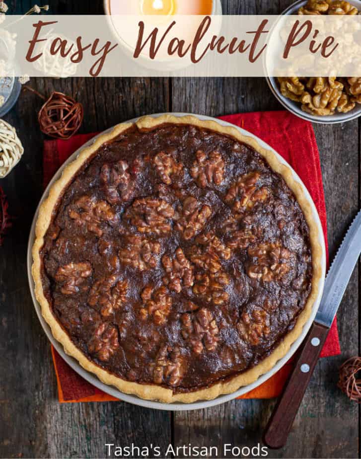 Easy Walnut Pie | Honey Walnut Pie Recipe