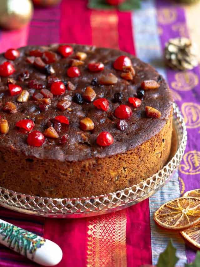 Christmas Rum Cake | Christmas Plum Cake Recipe