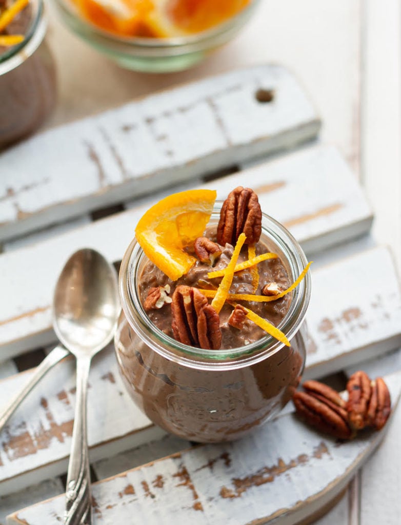 Chocolate Orange Chia Pudding | Healthy Chocolate Orange Chia Pudding Recipe