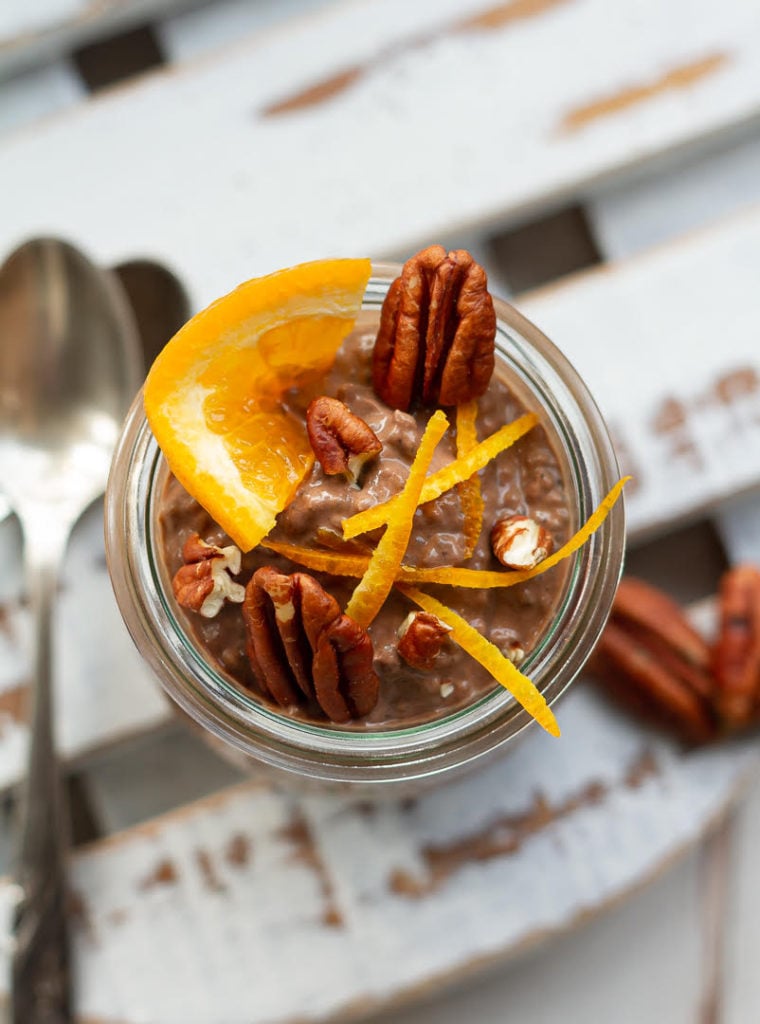 Chocolate Orange Chia Pudding | Healthy Chocolate Orange Chia Pudding Recipe