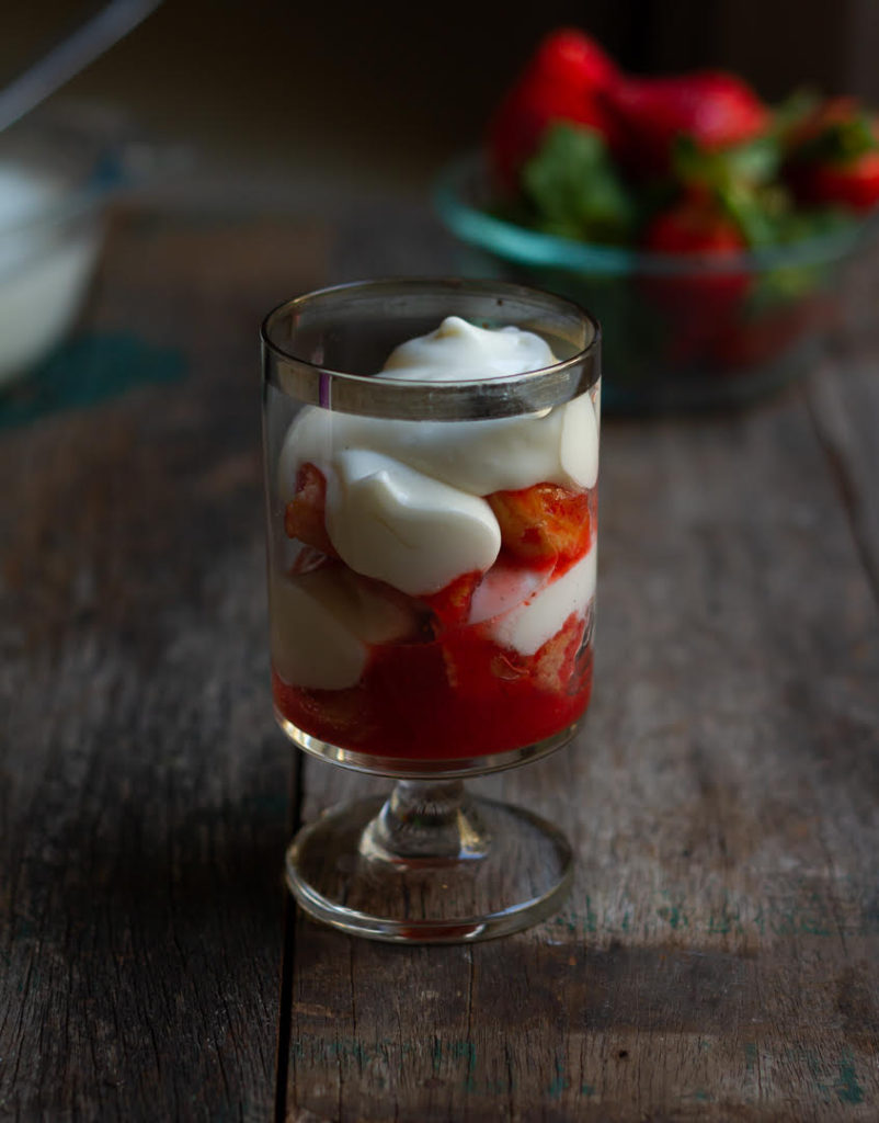 Assembling Strawberry Tiramisu | Eggless Alcohol-free Strawberry Tiramisu Recipe