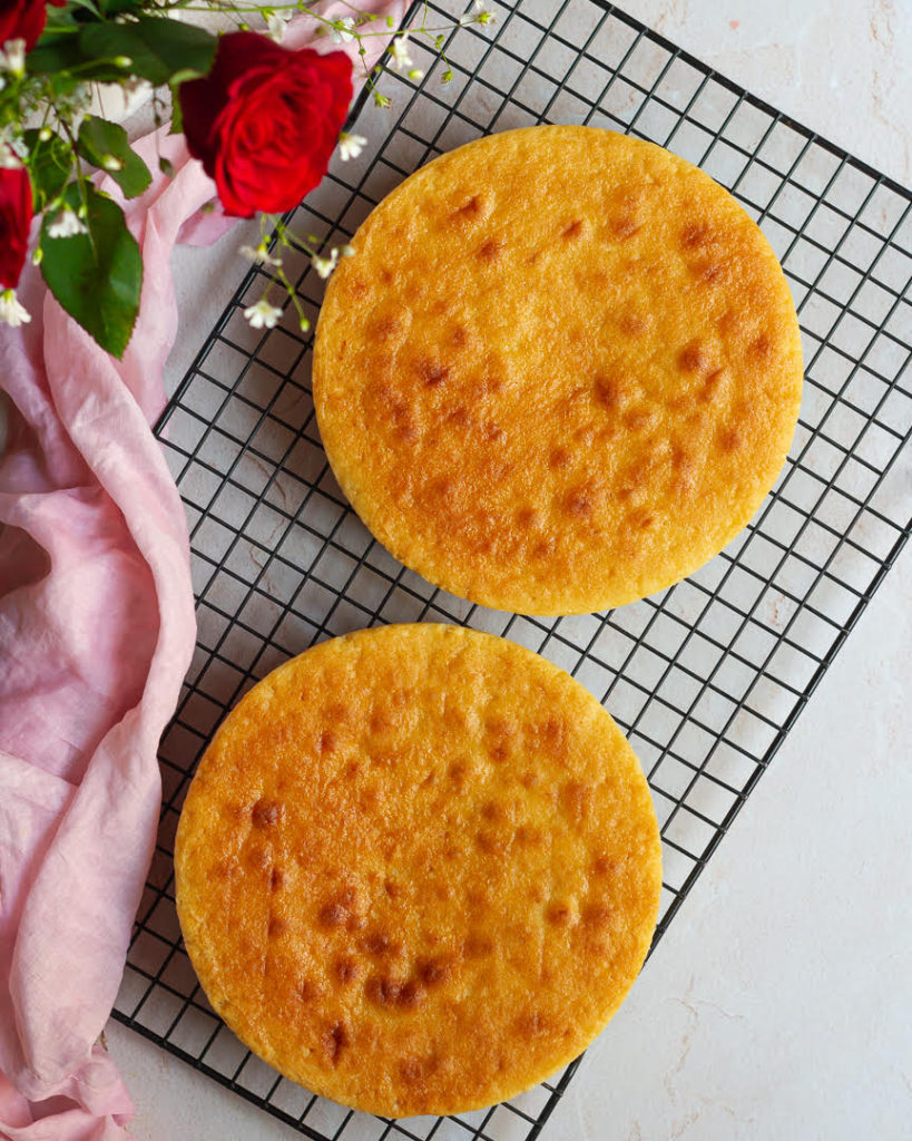 Plain sponge cake for Victoria Sponge Cake | Strawberry Victoria Sponge Cake Recipe