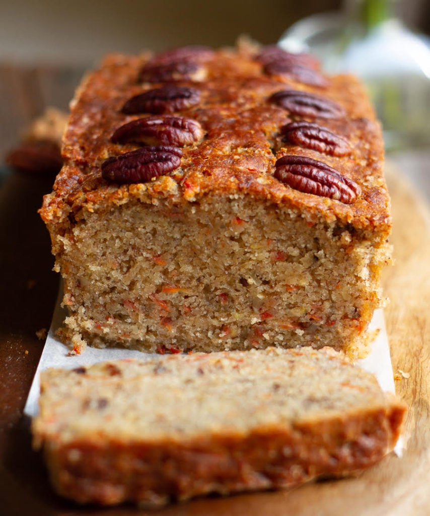 Banana Carrot Bread | Eggless banana carrot bread