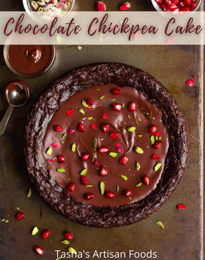 Chocolate Chickpea Cake | Eggless Chocolate Cake with Chickpea Flour | Glutenfree Chocolate Cake with Chickpea Flour PIN