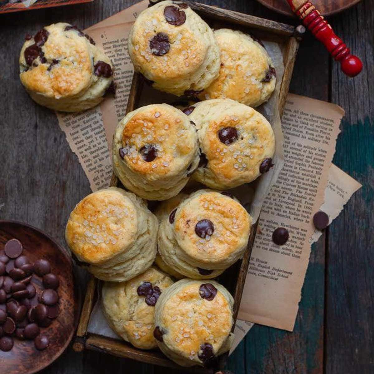 Chocolate Chip Buttermilk Scones