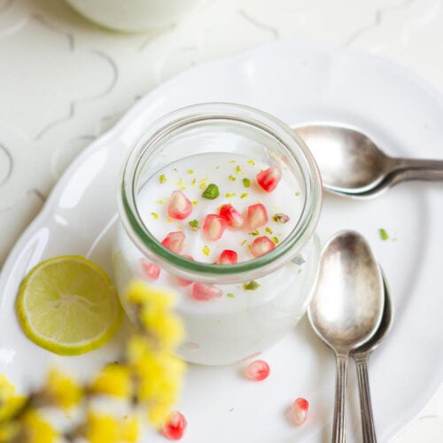 Lemon Panna Cotta | Lemon Panna Cotta w/Greek Yogurt