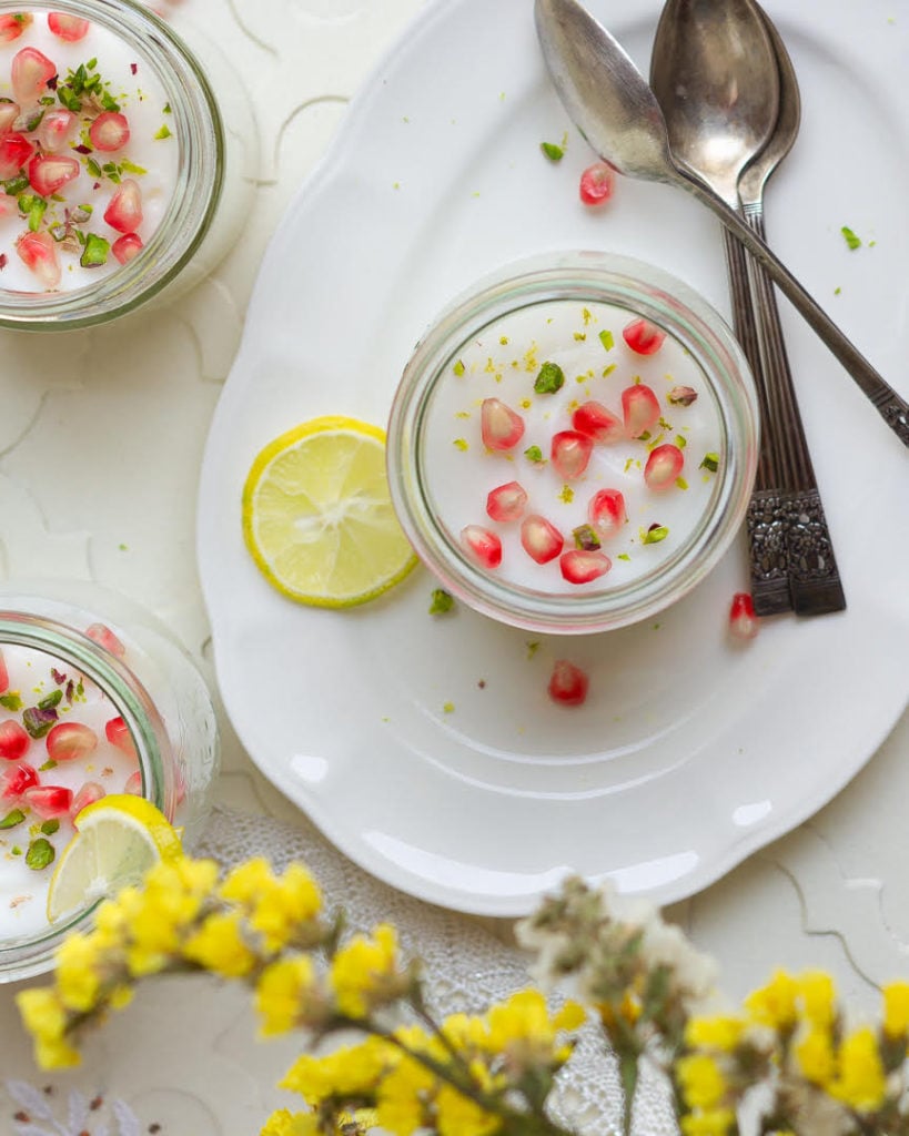 Lemon Panna Cotta | Lemon Panna Cotta w/Greek Yogurt