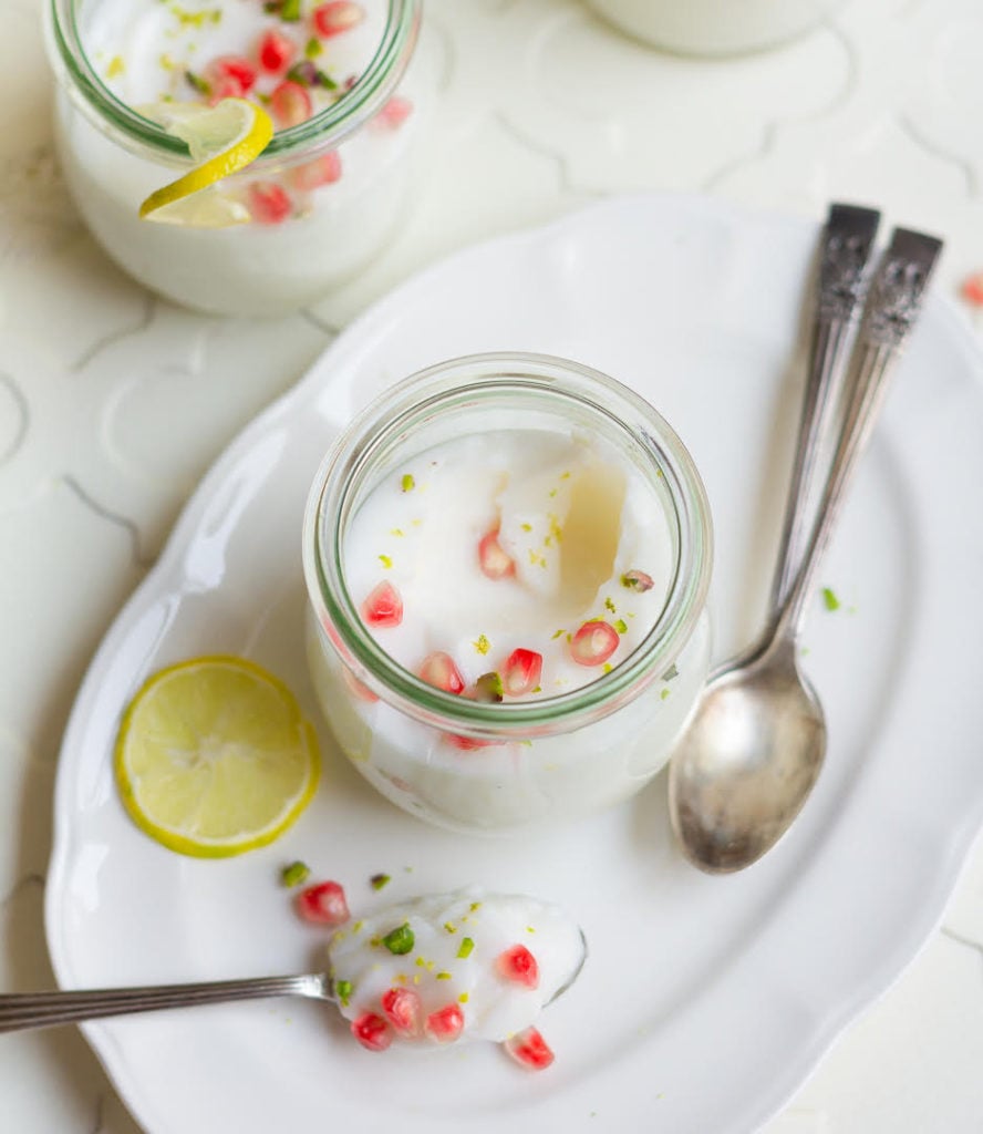 Lemon Panna Cotta | Lemon Panna Cotta w/Greek Yogurt