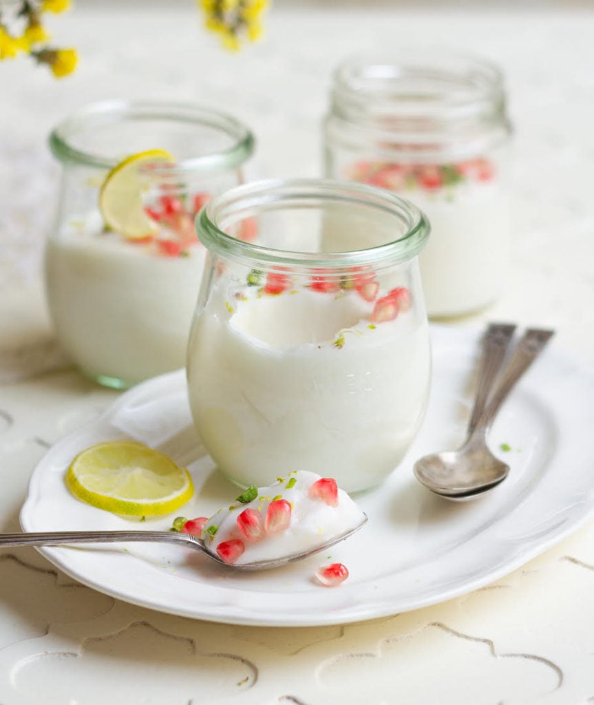 Lemon Panna Cotta | Lemon Panna Cotta w/Greek Yogurt