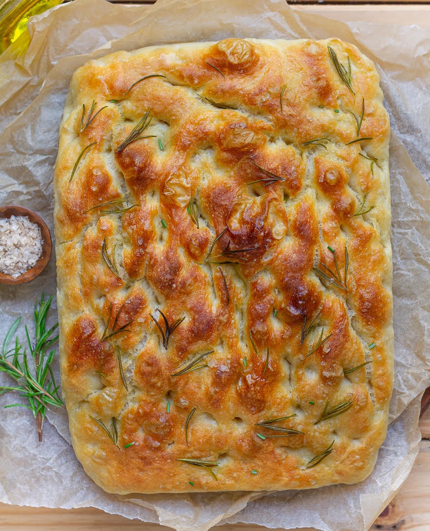 EASY No-Knead Focaccia Bread