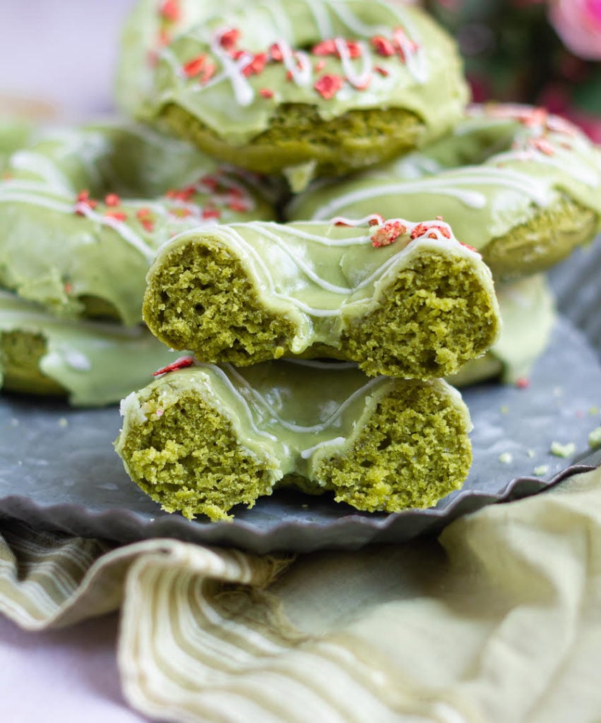 The Best Matcha Donuts | Baked Matcha Donuts